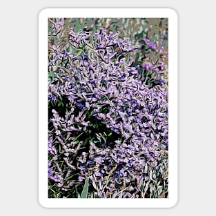 Purple coastal Flowers Sticker